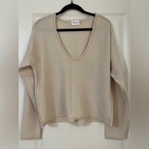 SOLAÍ the Label Aspen Scoop Neck Pullover Sweater